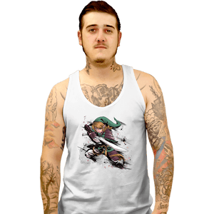 Secret_Shirts Tank Top, Unisex / Small / White Samurai Hero Of Time