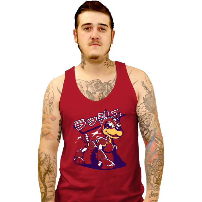 Secret_Shirts Tank Top, Unisex / Small / Red Robot's Best Friend