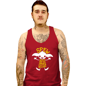 Daily_Deal_Shirts Tank Top, Unisex / Small / Red SPEW
