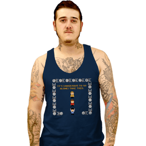 Secret_Shirts Tank Top, Unisex / Small / Navy Redshirt Zelda!