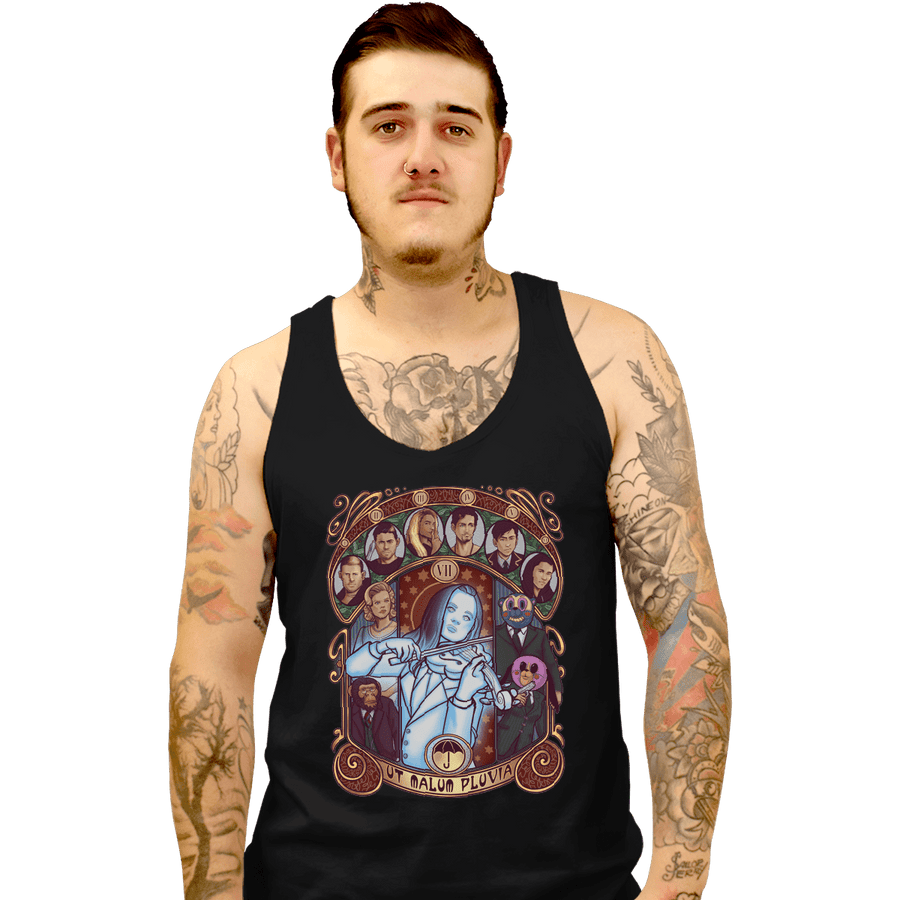Shirts Tank Top, Unisex / Small / Black Umbrella Nouveau