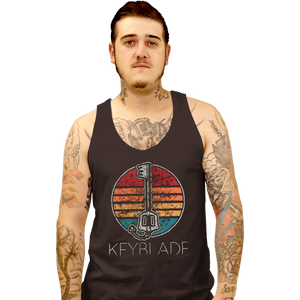 Shirts Tank Top, Unisex / Small / Black Retro Keyblade