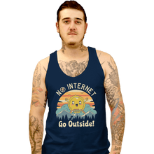 Load image into Gallery viewer, Shirts Tank Top, Unisex / Small / Navy No Internet! Go Outside!
