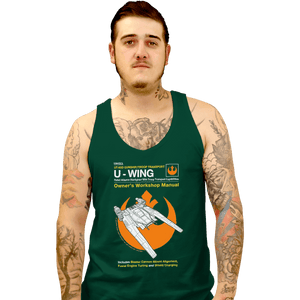 Secret_Shirts Tank Top, Unisex / Small / Black U-Wing Manual