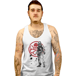 Shirts Tank Top, Unisex / Small / White Winter Soldier Sumi-e