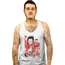 Load image into Gallery viewer, Shirts Tank Top, Unisex / Small / White Kaneda And Tetsuo Sumi-e
