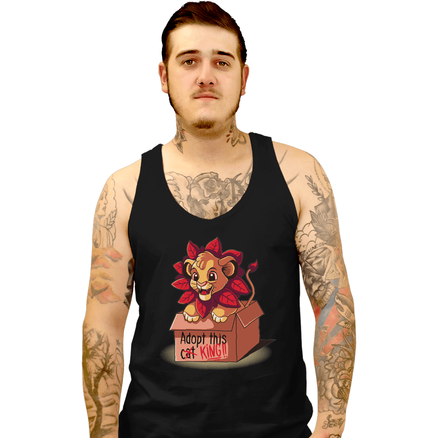 Shirts Tank Top, Unisex / Small / Black Adopt This King