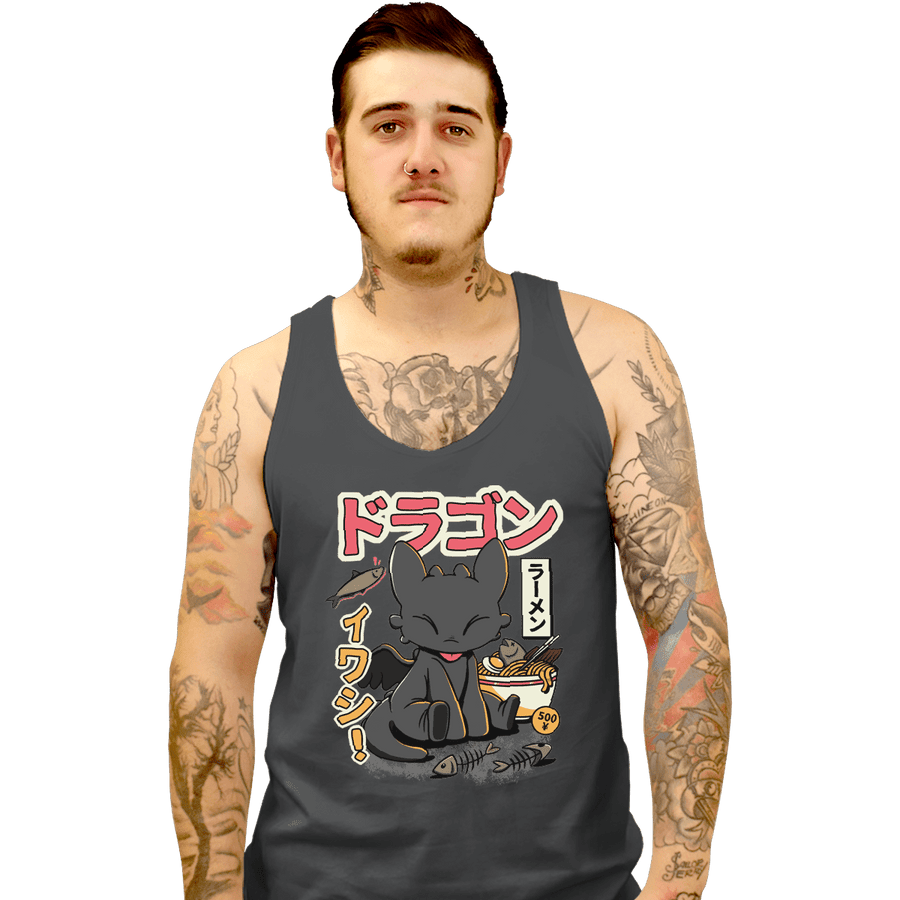 Shirts Tank Top, Unisex / Small / Charcoal Ramen Night