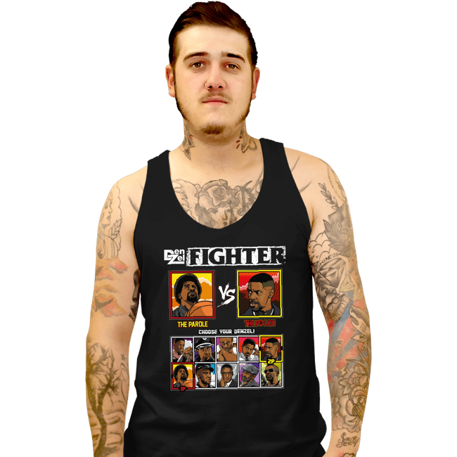 Secret_Shirts Tank Top, Unisex / Small / Black Denzel Fighter