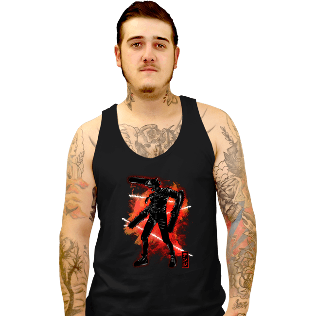 Shirts Tank Top, Unisex / Small / Black Cosmic Chainsaw