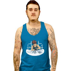 Shirts Tank Top, Unisex / Small / Sapphire Robot Builder