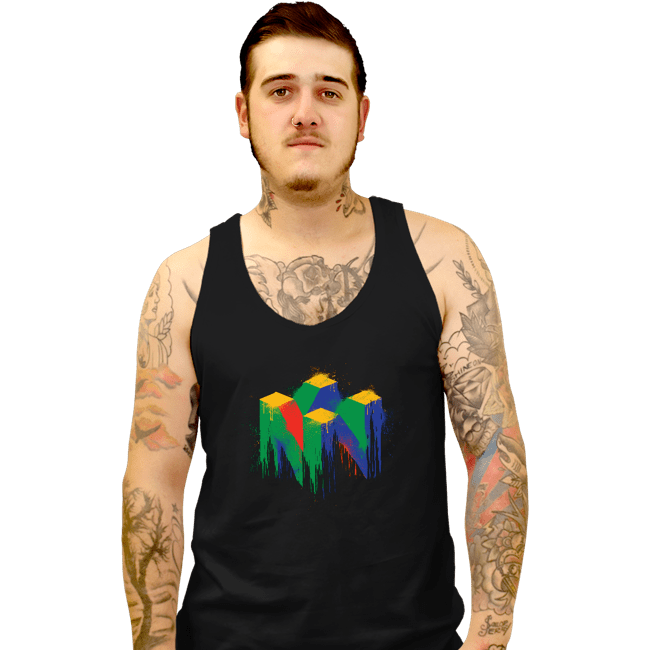 Secret_Shirts Tank Top, Unisex / Small / Black N64 Splashes