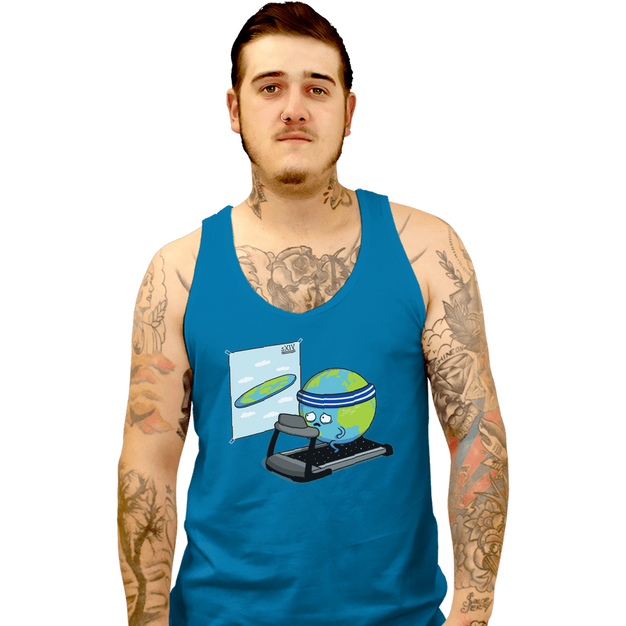 Shirts Tank Top, Unisex / Small / Sapphire Round Earth