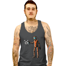 Load image into Gallery viewer, Secret_Shirts Tank Top, Unisex / Small / Charcoal Outsider Graffiti

