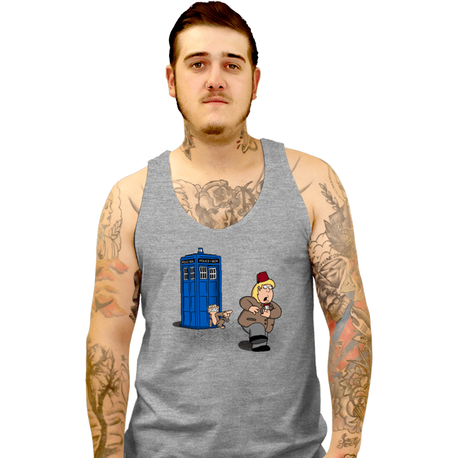Shirts Tank Top, Unisex / Small / Sports Grey The Tardis Monkey