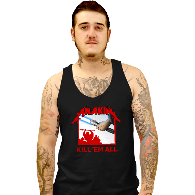 Secret_Shirts Tank Top, Unisex / Small / Black Anakin Metal