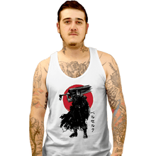 Load image into Gallery viewer, Daily_Deal_Shirts Tank Top, Unisex / Small / White Black Swordsman Sumi-e
