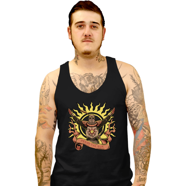 Daily_Deal_Shirts Tank Top, Unisex / Small / Black Praise The Sun!