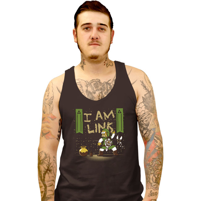 Shirts Tank Top, Unisex / Small / Black I Am Link