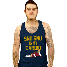 Load image into Gallery viewer, Shirts Tank Top, Unisex / Small / Navy Snu Snu Is My Cardio
