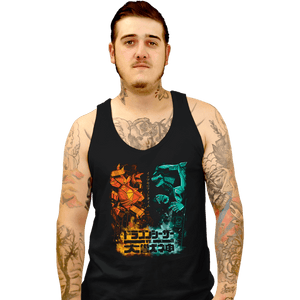 Daily_Deal_Shirts Tank Top, Unisex / Small / Black Dragon VS Beast