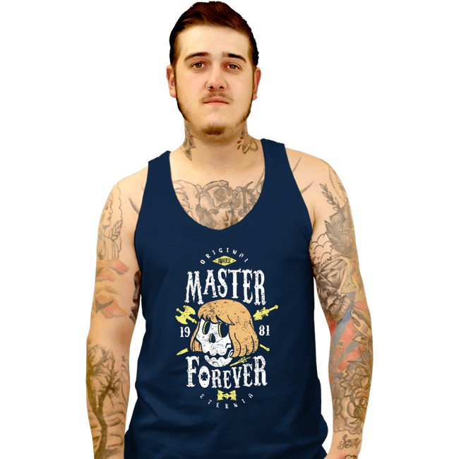Shirts Tank Top, Unisex / Small / Navy He-Man Forever