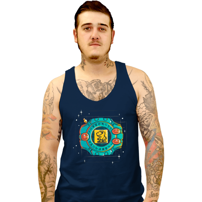 Daily_Deal_Shirts Tank Top, Unisex / Small / Navy Digivice