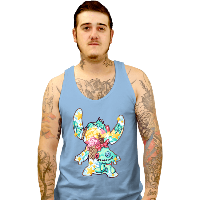 Shirts Tank Top, Unisex / Small / Powder Blue Magical Silhouettes - Stitch