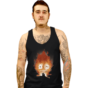 Shirts Tank Top, Unisex / Small / Black Midnight Calcifer