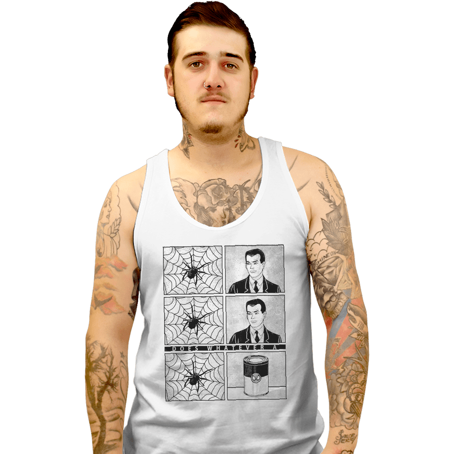 Shirts Tank Top, Unisex / Small / White Whatever a Spider Can