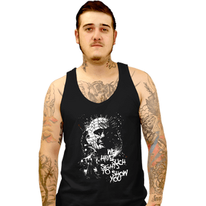 Daily_Deal_Shirts Tank Top, Unisex / Small / Black Pinhead Splatter