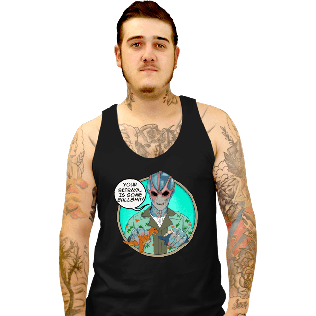 Daily_Deal_Shirts Tank Top, Unisex / Small / Black Resident Betrayal