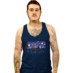 Daily_Deal_Shirts Tank Top, Unisex / Small / Navy Starry Canyon