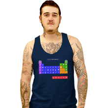 Load image into Gallery viewer, Secret_Shirts Tank Top, Unisex / Small / Navy Periodic Table of Powerups
