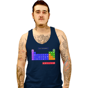 Secret_Shirts Tank Top, Unisex / Small / Navy Periodic Table of Powerups