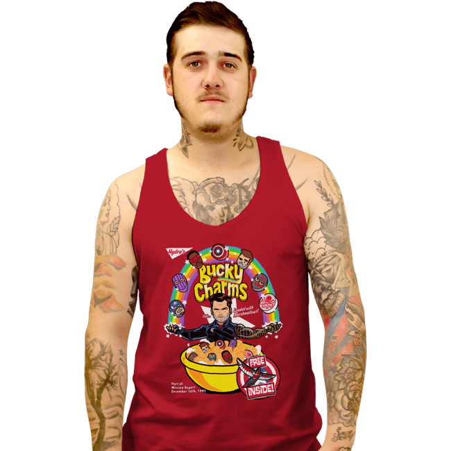Shirts Tank Top, Unisex / Small / Red Bucky Charms