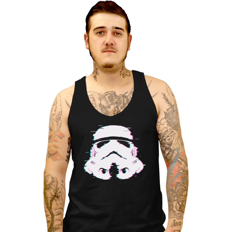 Shirts Tank Top, Unisex / Small / Black Ddjvigo's Glitch Trooper