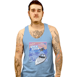Shirts Tank Top, Unisex / Small / Powder Blue Greetings From Vice City