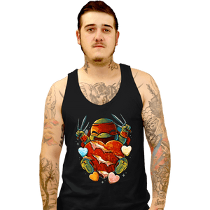 Daily_Deal_Shirts Tank Top, Unisex / Small / Black Love Turtle