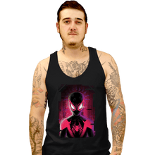 Load image into Gallery viewer, Daily_Deal_Shirts Tank Top, Unisex / Small / Black Glitch Miles Spider
