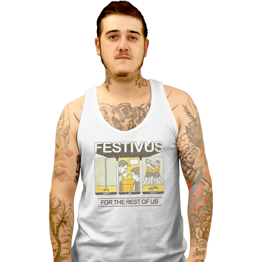 Shirts Tank Top, Unisex / Small / White Festivus