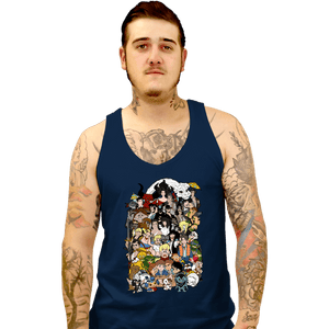 Daily_Deal_Shirts Tank Top, Unisex / Small / Navy Made Of Movies