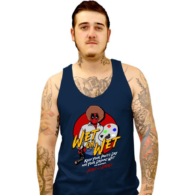 Secret_Shirts Tank Top, Unisex / Small / Navy Wet On Wet