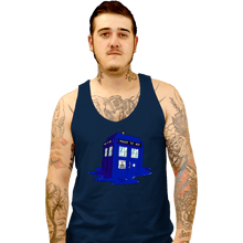 Load image into Gallery viewer, Daily_Deal_Shirts Tank Top, Unisex / Small / Navy Melting Tardis

