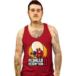 Shirts Tank Top, Unisex / Small / Red Readhead Redemption II