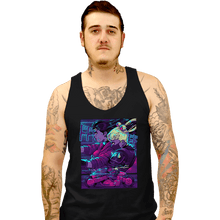 Load image into Gallery viewer, Daily_Deal_Shirts Tank Top, Unisex / Small / Black Neon Moon Eclipse On Mars
