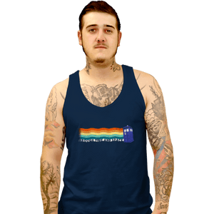 Secret_Shirts Tank Top, Unisex / Small / Navy Through Time And Space
