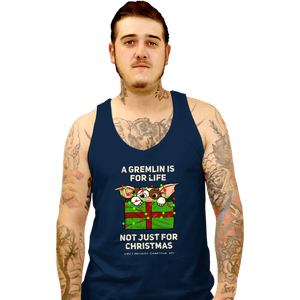 Daily_Deal_Shirts Tank Top, Unisex / Small / Navy A Gremlin Is For Life