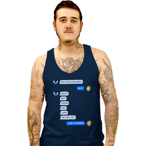 Secret_Shirts Tank Top, Unisex / Small / Navy Fairy Texts