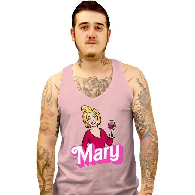 Daily_Deal_Shirts Tank Top, Unisex / Small / Pink Mary Doll